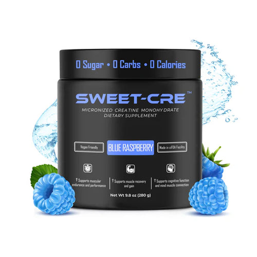 Sweet-Cre blue raspberry flavored creatine powder